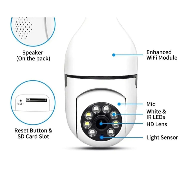 WiFi Smart Bulb Camera