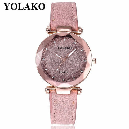 Starry Sky Wrist Watch Leather