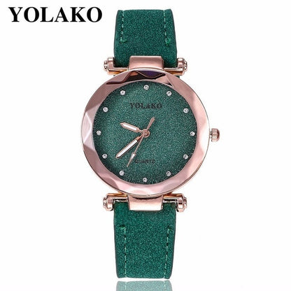 Starry Sky Wrist Watch Leather