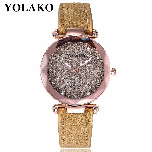 Starry Sky Wrist Watch Leather