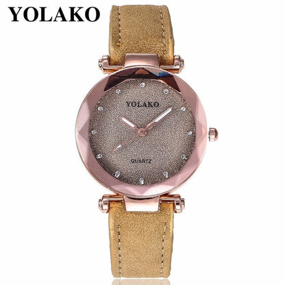 Starry Sky Wrist Watch Leather