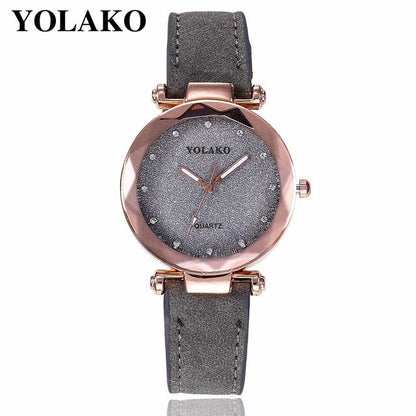 Starry Sky Wrist Watch Leather