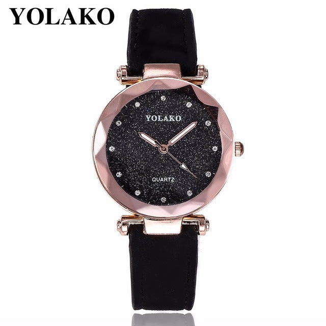 Starry Sky Wrist Watch Leather