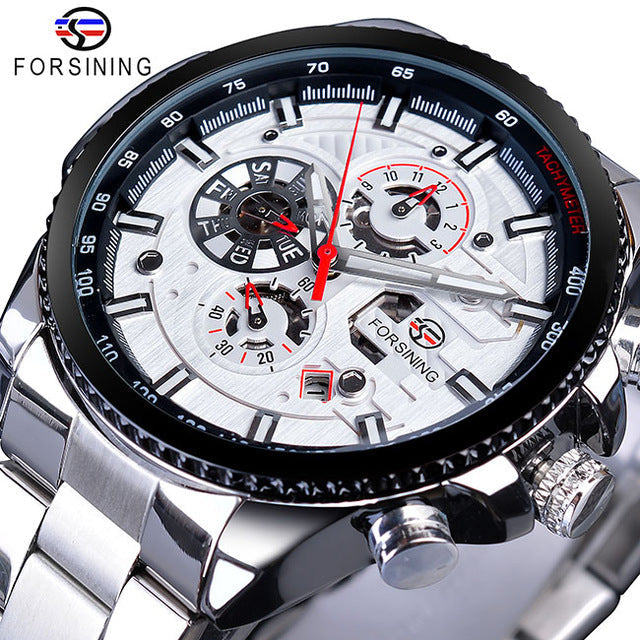 Stainless Steel Men Automatic Wrist Watch