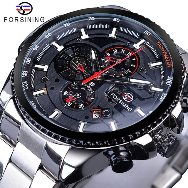 Stainless Steel Men Automatic Wrist Watch