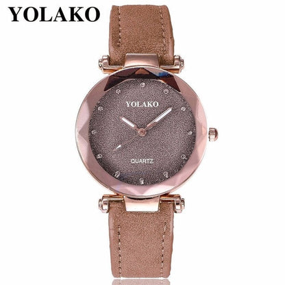 Starry Sky Wrist Watch Leather