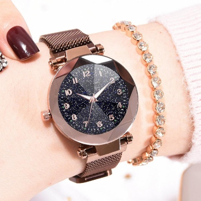 Leather Quartz Watch Women Men