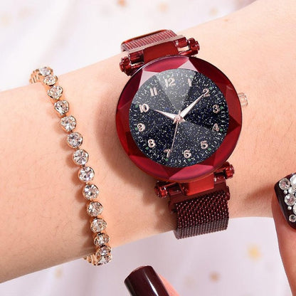 Leather Quartz Watch Women Men